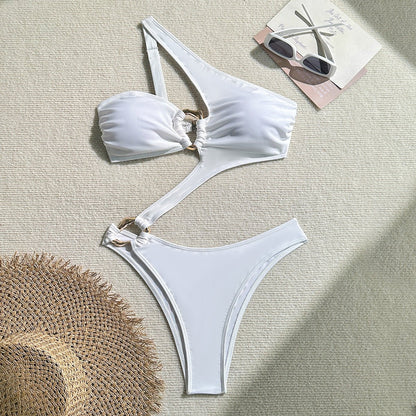 One Piece Asymmetric Swimsuit - TayDiane