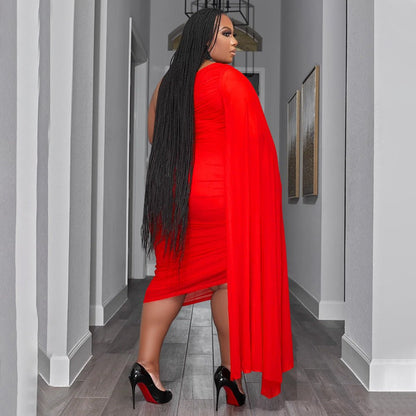 One Shoulder Cutout Skirt Set - Taydiane