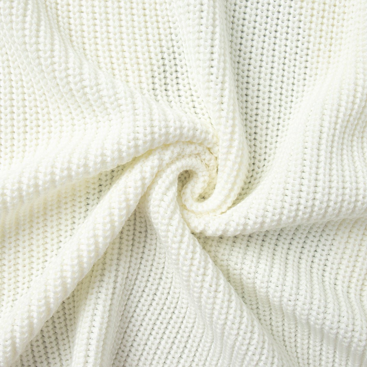 Open - Back Chunky Turtleneck Sweater - TayDiane