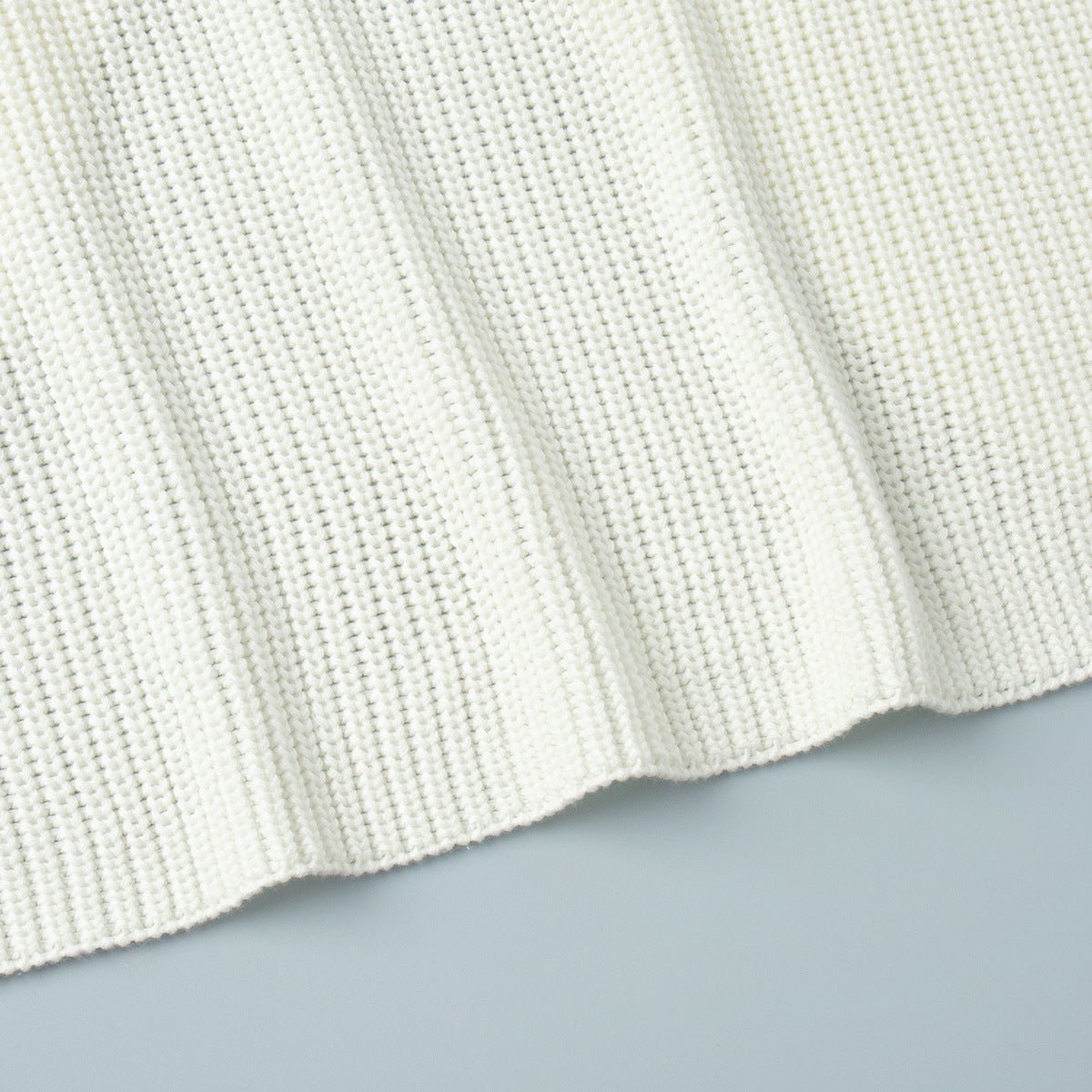 Open - Back Chunky Turtleneck Sweater - TayDiane