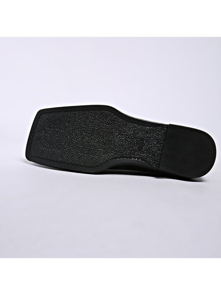 Patchwork Square Toe Ballet Flats - TayDiane