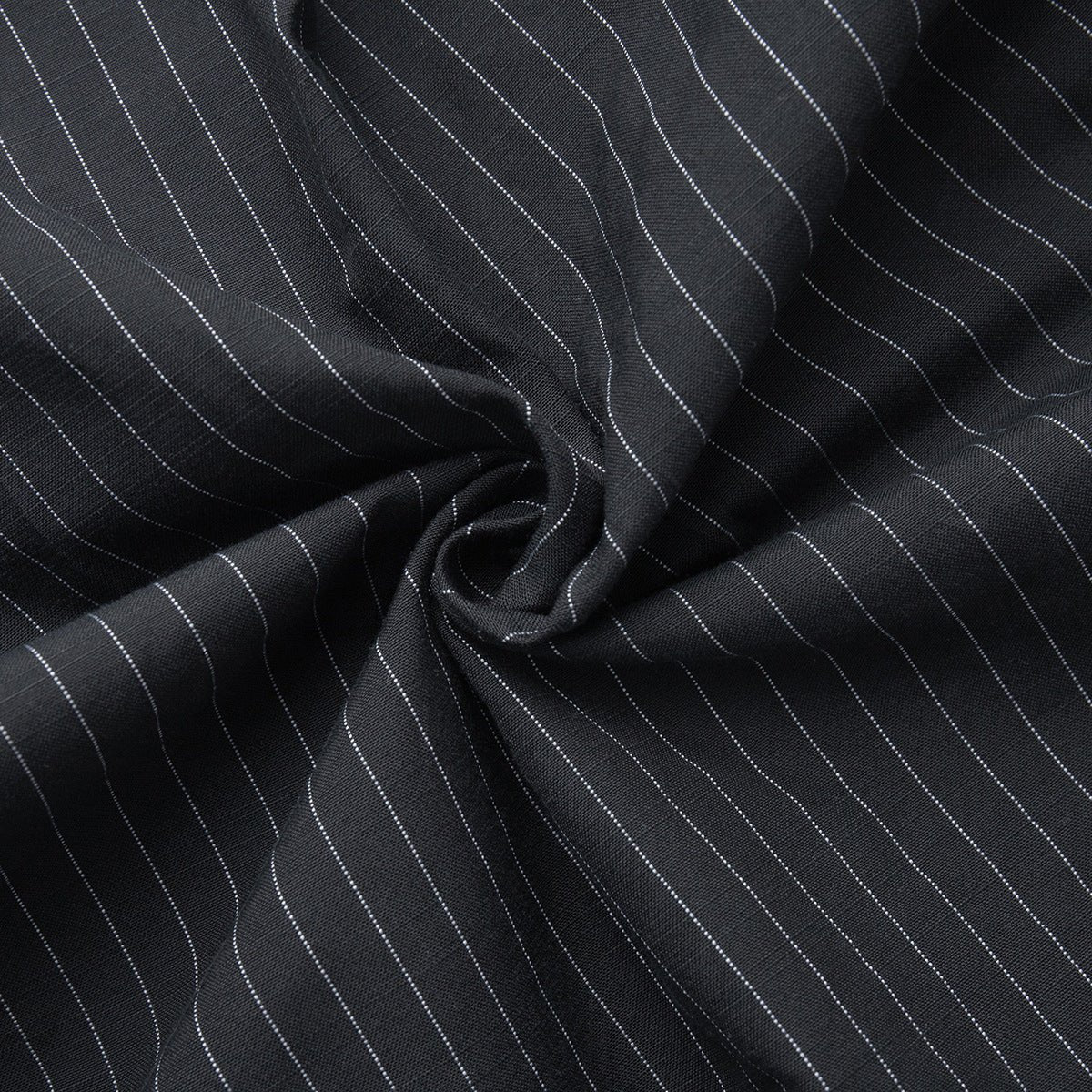 Pinstriped Long - Sleeved Shirt Dress - TayDiane