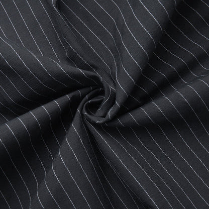 Pinstriped Long - Sleeved Shirt Dress - TayDiane