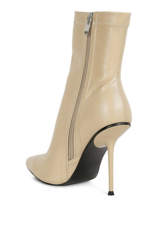 Pointed Toe High Heel Ankle Boot - TayDiane