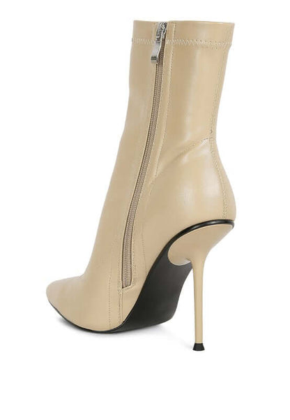 Pointed Toe High Heel Ankle Boot - TayDiane