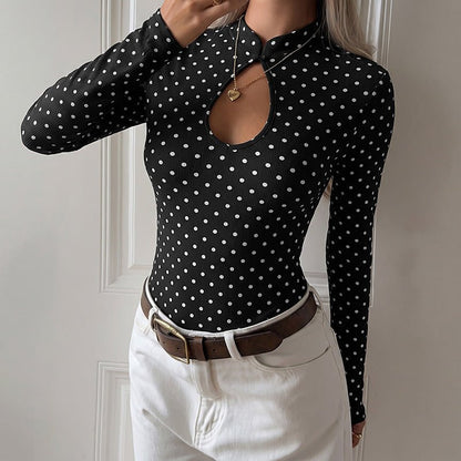 Polka Dot Charm Bodysuit - Taydiane