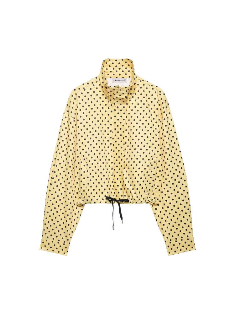 Polka Dot Zipper Jacket & Shorts Set - Taydiane