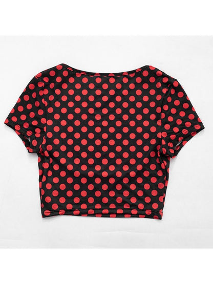 Retro Glam Polka Dot Capri 3 - Piece Set - Taydiane