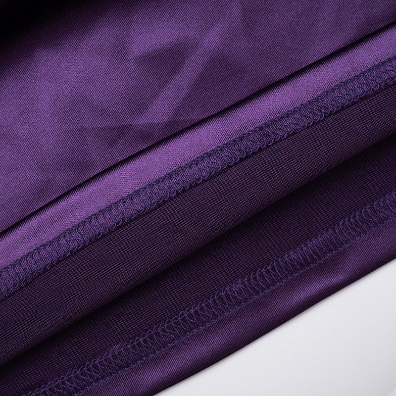 Royal Draped Batwing Mini Dress - TayDiane