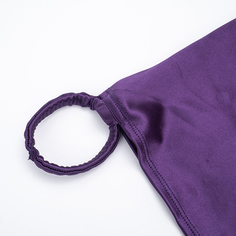 Royal Draped Batwing Mini Dress - TayDiane