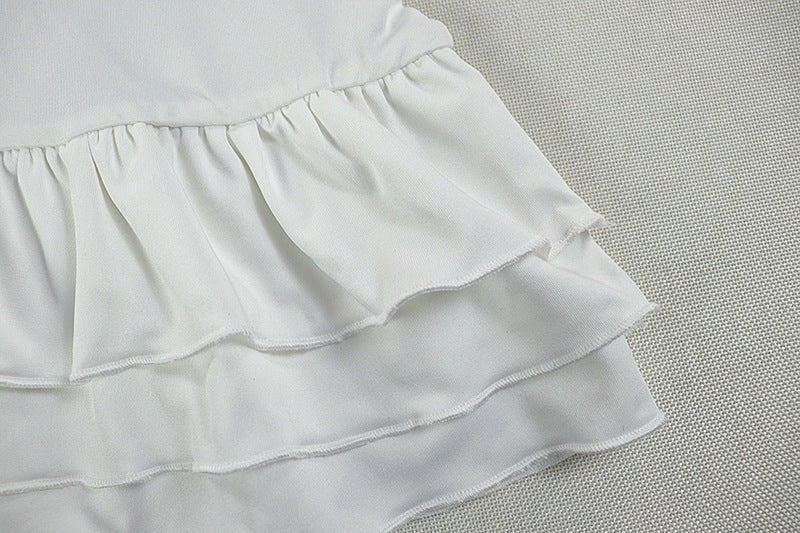 Ruffle Hem Mini Dress - TayDiane