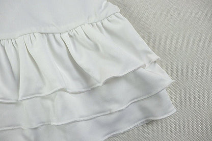 Ruffle Hem Mini Dress - TayDiane