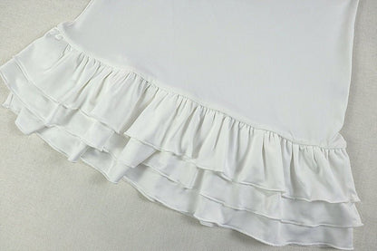 Ruffle Hem Mini Dress - TayDiane