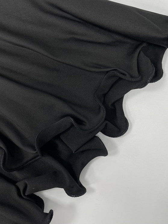 Ruffle Sleeve Split Hem Maxi Dress - Taydiane