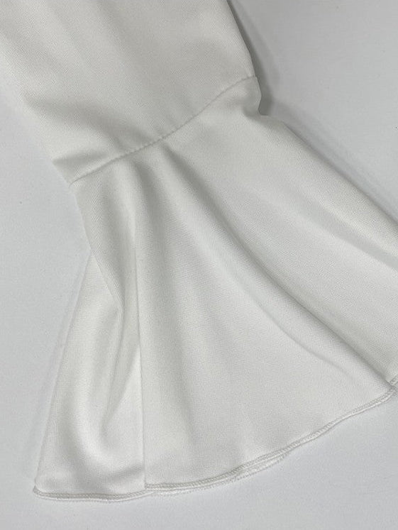 Ruffle Sleeve Split Hem Maxi Dress - Taydiane