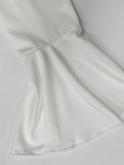 Ruffle Sleeve Split Hem Maxi Dress - Taydiane