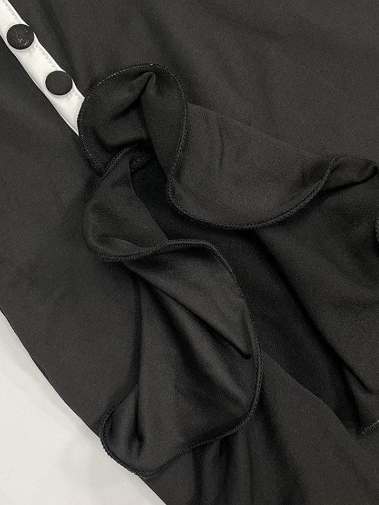 Ruffle Sleeve Split Hem Maxi Dress - Taydiane