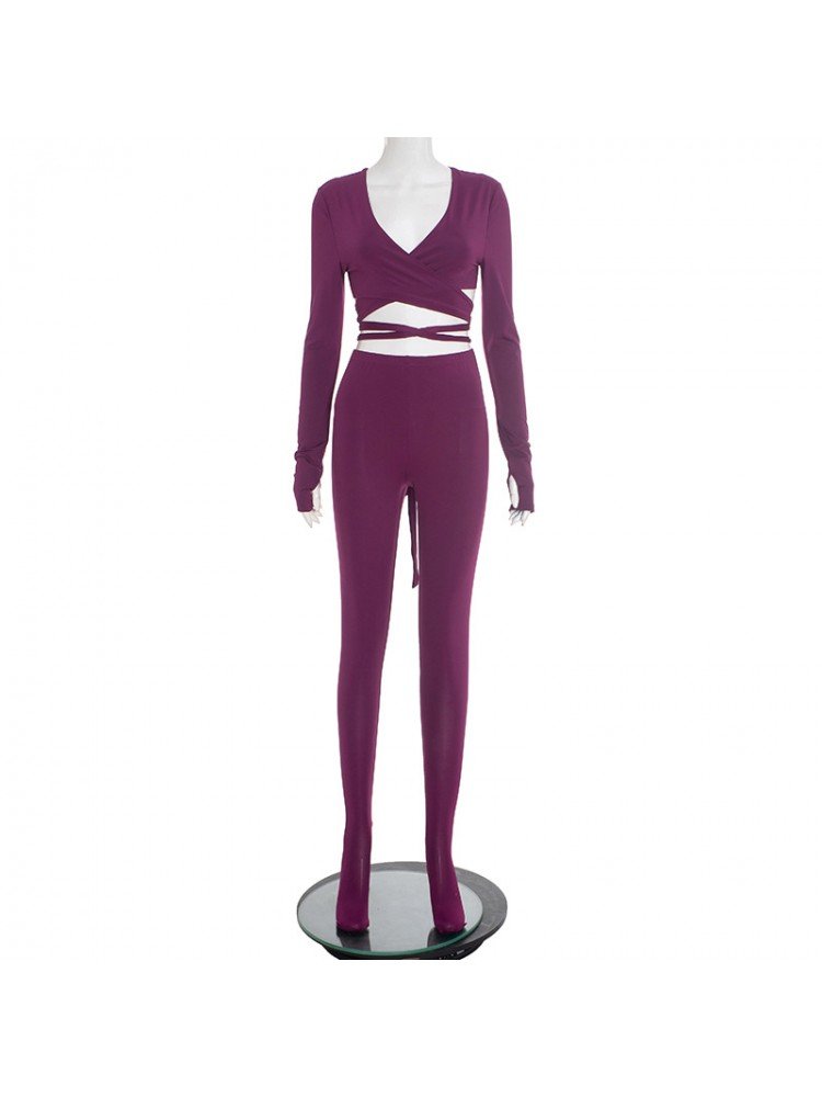 Sculpt Luxe Wrap Knit 2 - Piece Set - TayDiane