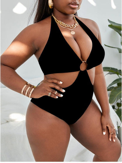 Sculpted Ring Cutout One - Piece Swimsuit - Taydiane