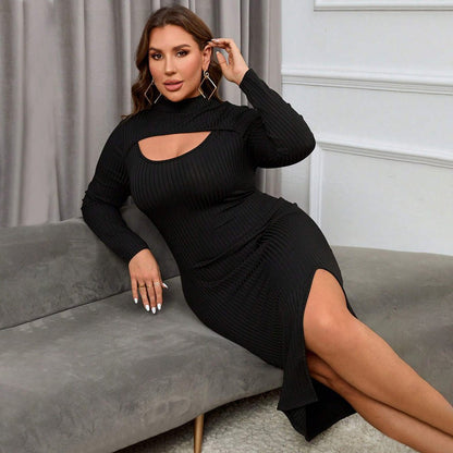 Sexy Curvy Cutout Sheath Dress - TayDiane