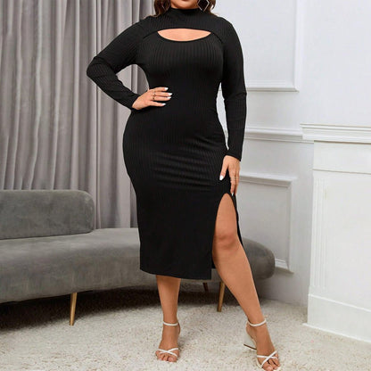 Sexy Curvy Cutout Sheath Dress - TayDiane