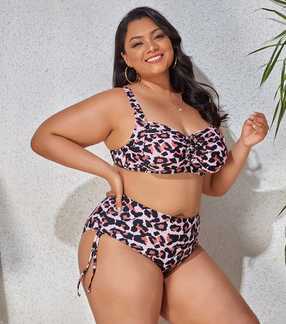 Sexy Curvy Floral Bikini Swimsuit - TayDiane