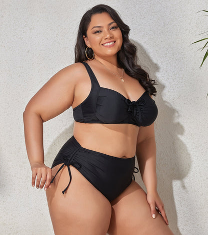 Sexy Curvy Floral Bikini Swimsuit - TayDiane