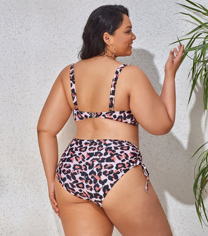 Sexy Curvy Floral Bikini Swimsuit - TayDiane