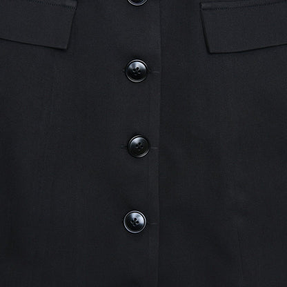 Sexy Slim - Fit Collared Single - Breasted Blazer Dress - TayDiane