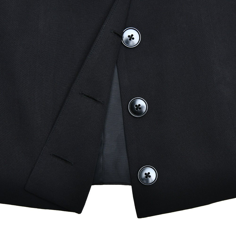 Sexy Slim - Fit Collared Single - Breasted Blazer Dress - TayDiane