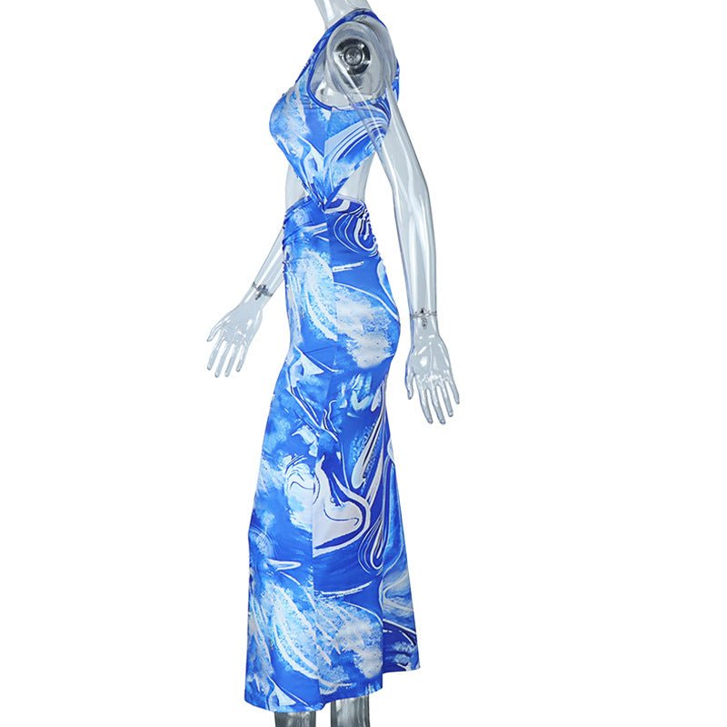 Sheath Style Maxi Cutout Dress - TayDiane