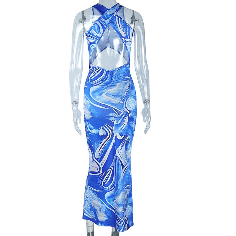 Sheath Style Maxi Cutout Dress - TayDiane