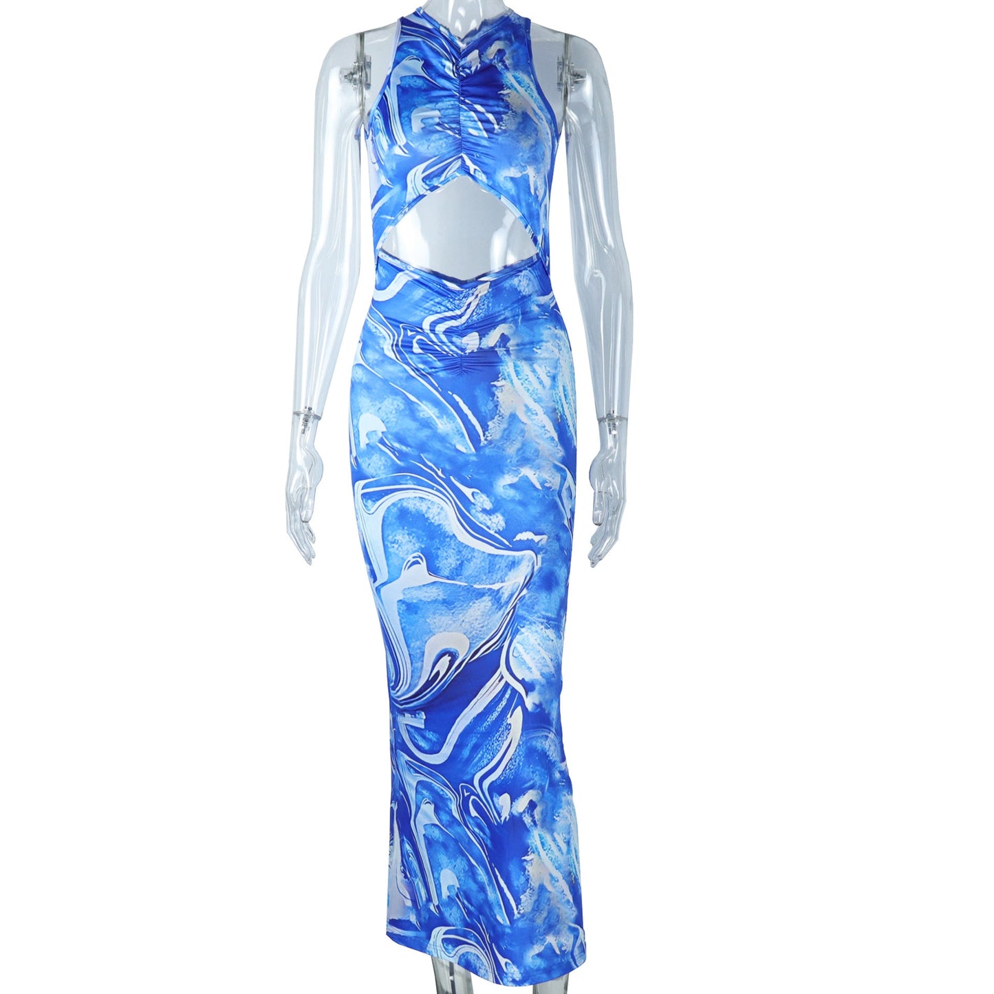 Sheath Style Maxi Cutout Dress - TayDiane