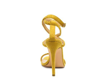 SHERRI SUEDE STILETTO SLING - BACK SANDAL - TayDiane