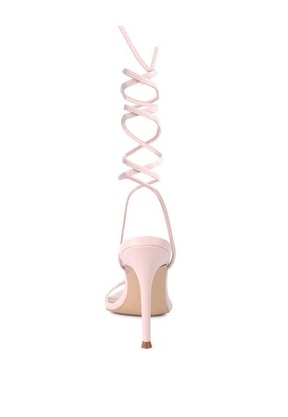 SPHYNX HIGH HEEL LACE UP SANDALS - TayDiane