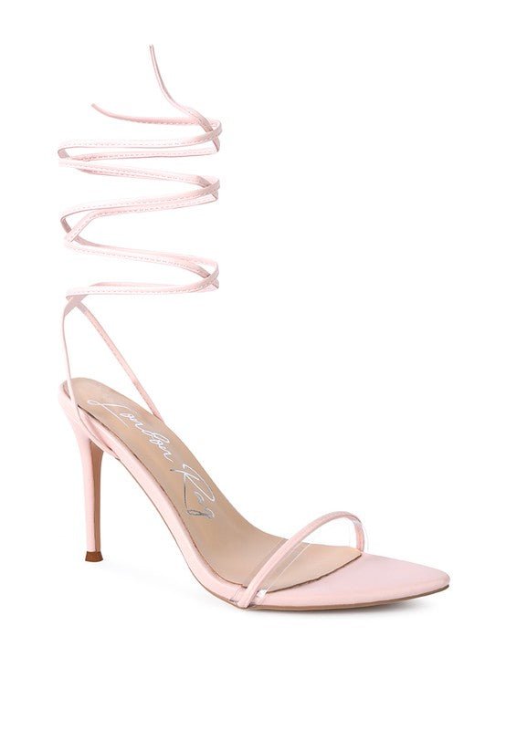 SPHYNX HIGH HEEL LACE UP SANDALS - TayDiane