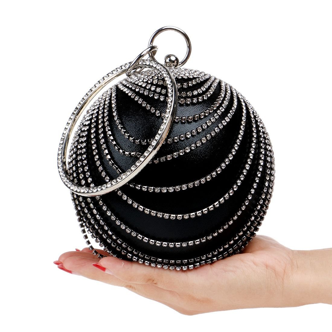 Stardust Orb Rhinestone Clutch - TayDiane