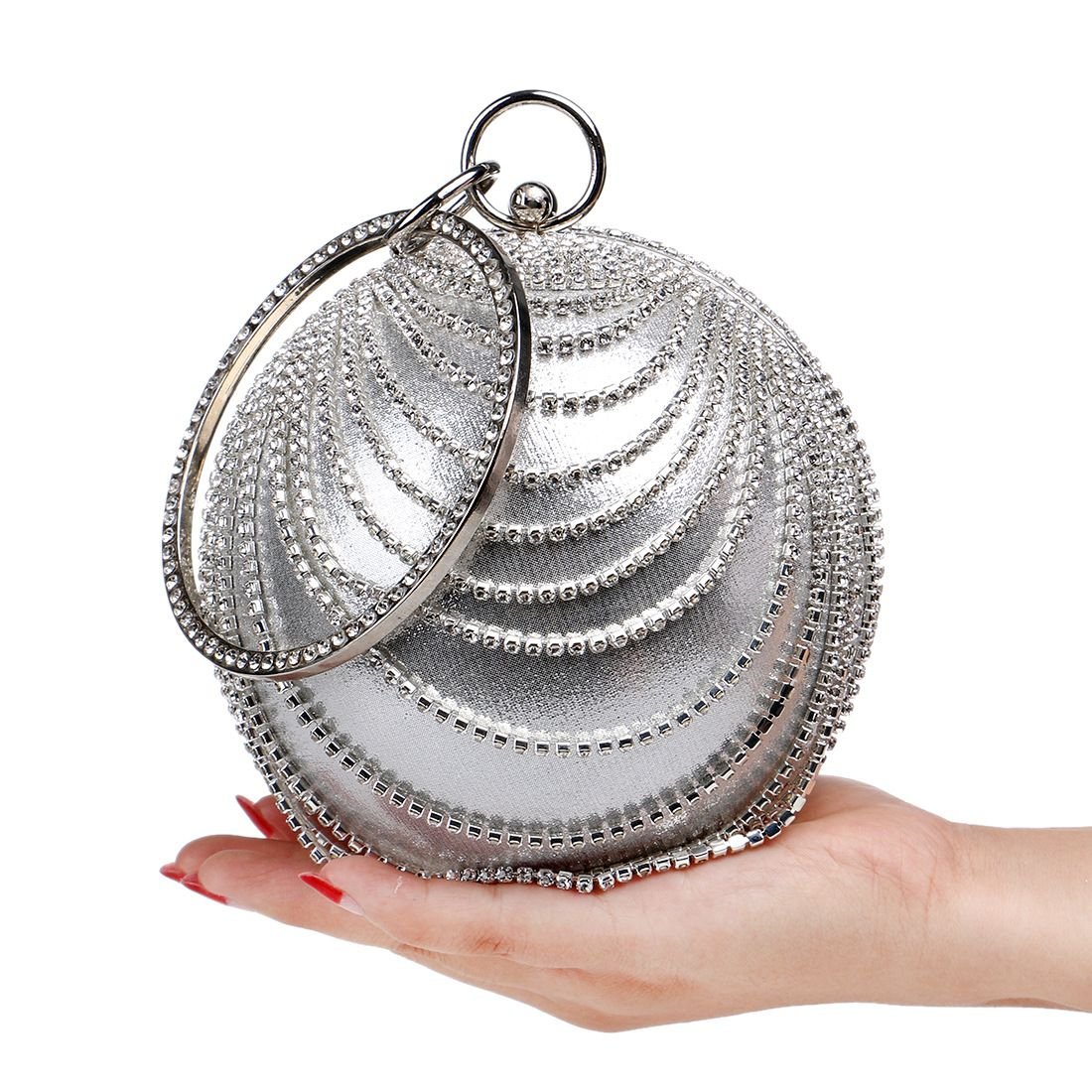 Stardust Orb Rhinestone Clutch - TayDiane