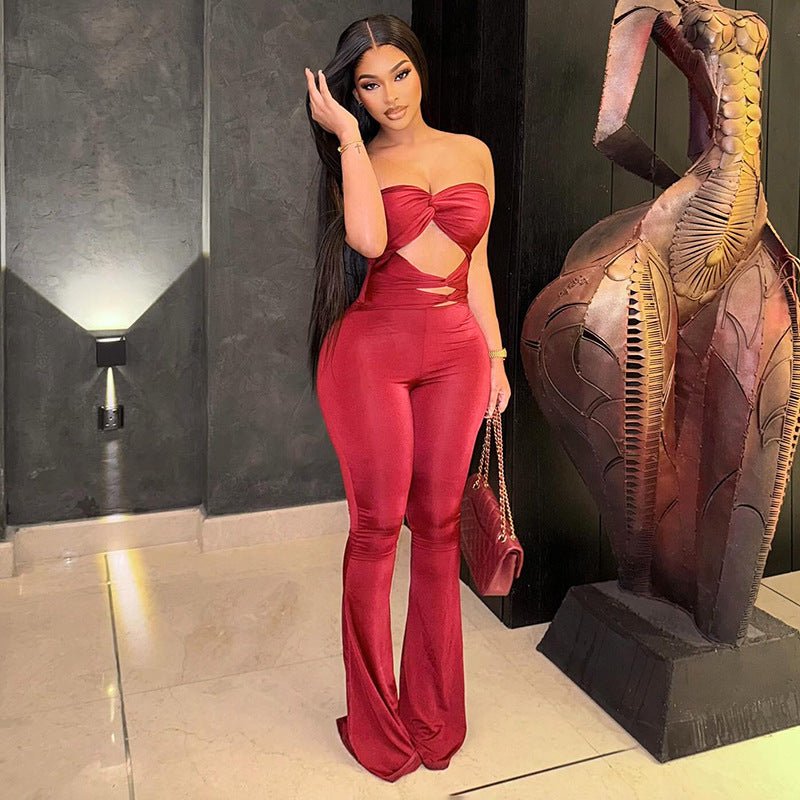 Strapless Cutout Jumpsuit - TayDiane