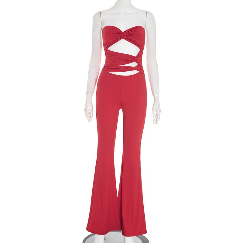 Strapless Cutout Jumpsuit - TayDiane