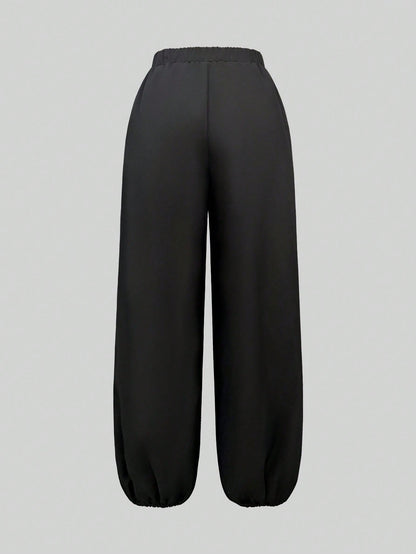 Style In Motion Asymmetric Wide Leg Pants - Taydiane