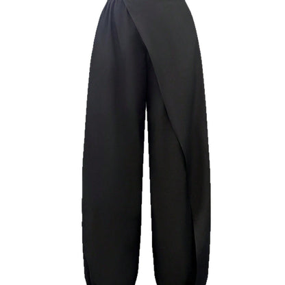 Style In Motion Asymmetric Wide Leg Pants - Taydiane