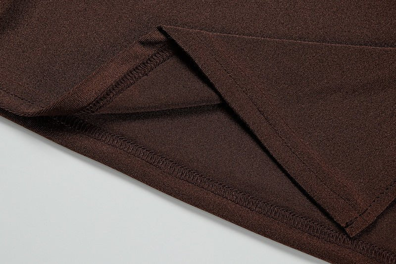 Sultry Cutout Ring Detail Maxi Dress – Coffee - TayDiane