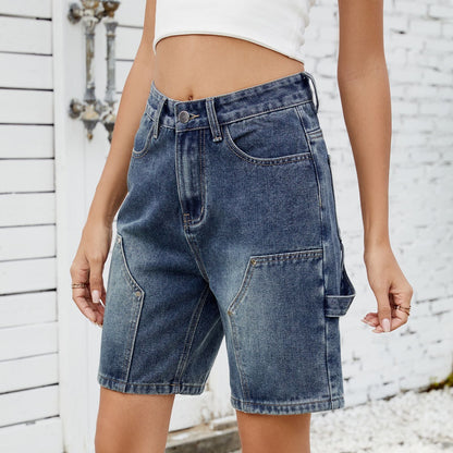 Summer Street Washed Cool Denim Shorts - TayDiane