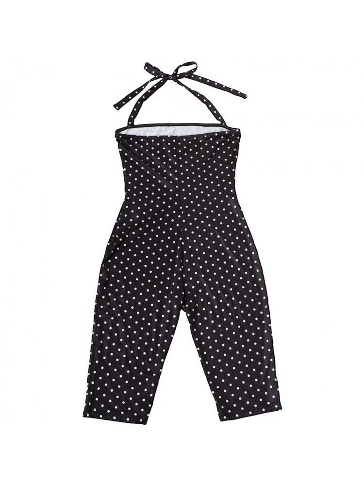 Sweet Escape Polka Dot Capri Romper - Taydiane