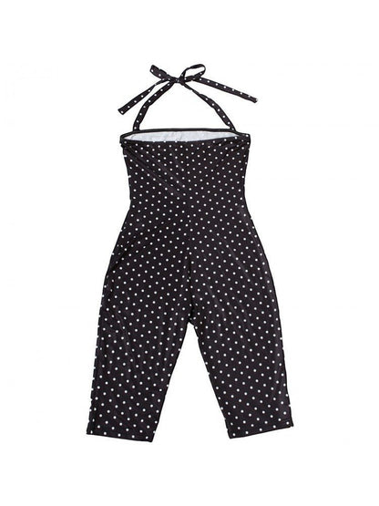 Sweet Escape Polka Dot Capri Romper - Taydiane