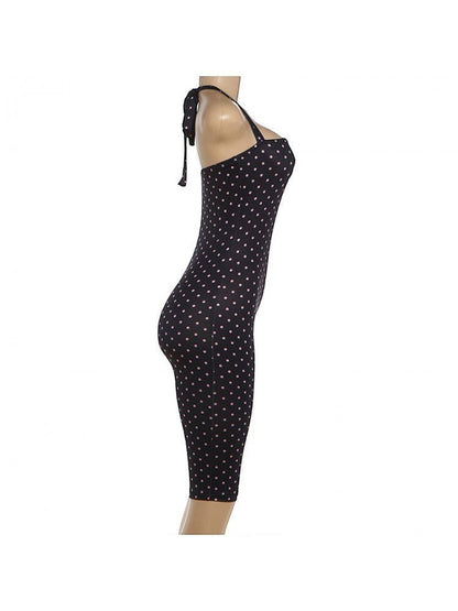 Sweet Escape Polka Dot Capri Romper - Taydiane