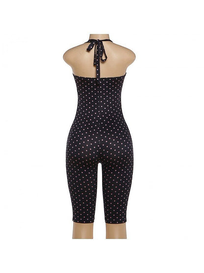 Sweet Escape Polka Dot Capri Romper - Taydiane