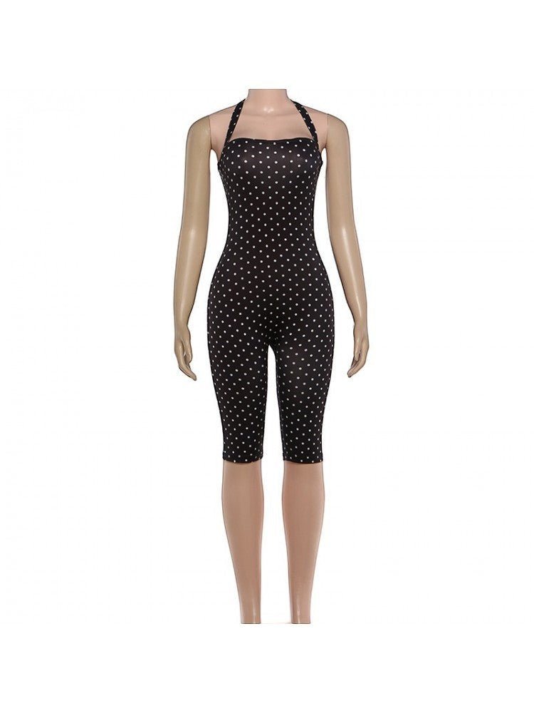 Sweet Escape Polka Dot Capri Romper - Taydiane