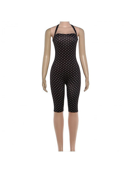 Sweet Escape Polka Dot Capri Romper - Taydiane